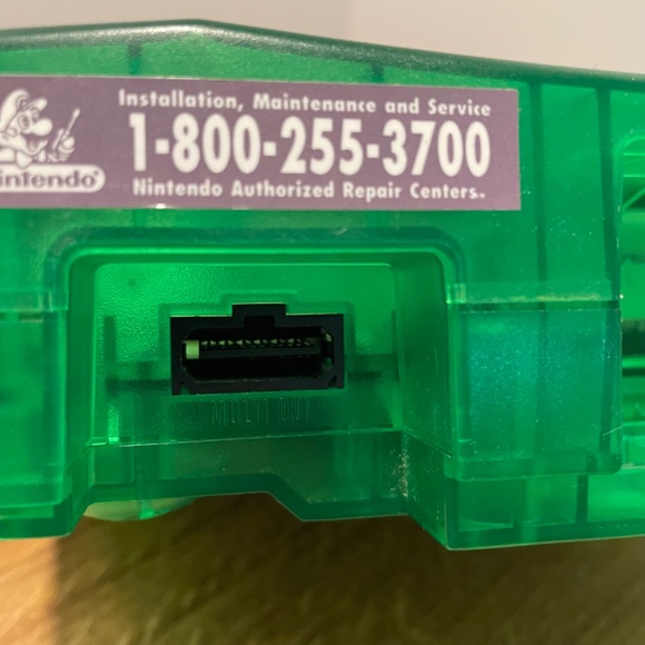 Nintendo 64 N64 Jungle Green Console & Controller with Extra Controller - TESTED - Picture 8 of 16